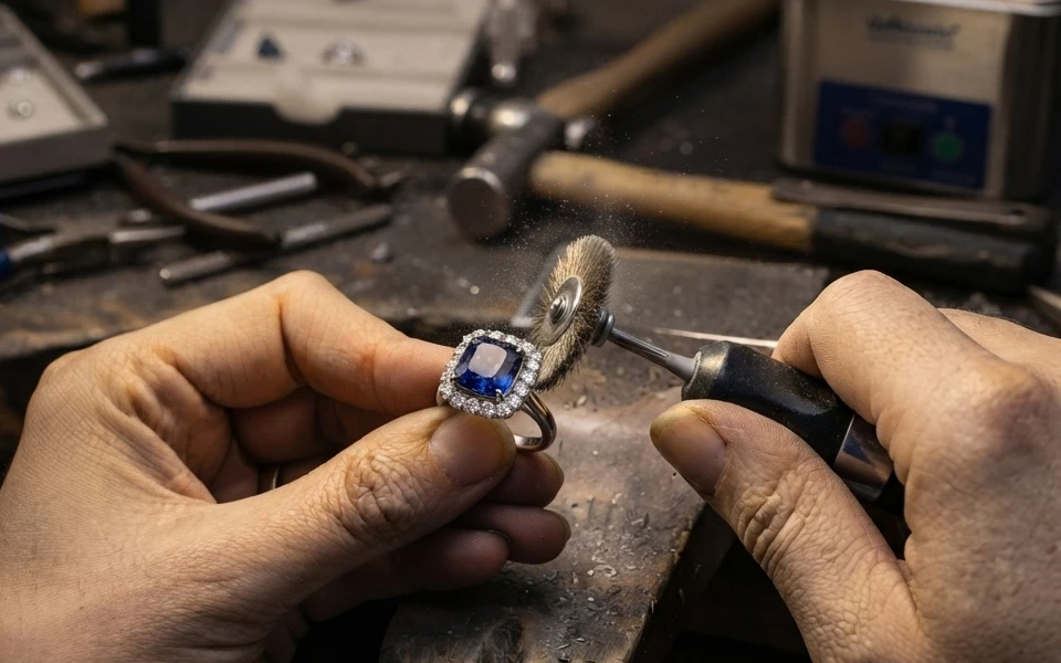 Jewelry cleaning and inspection