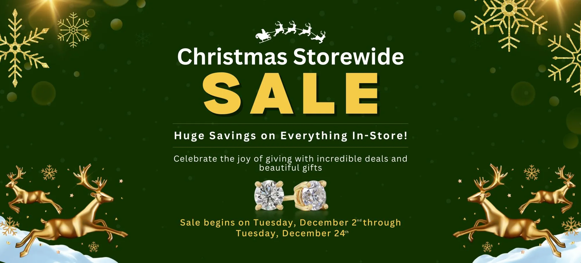 Gregory Jewelers Christmas Sale.