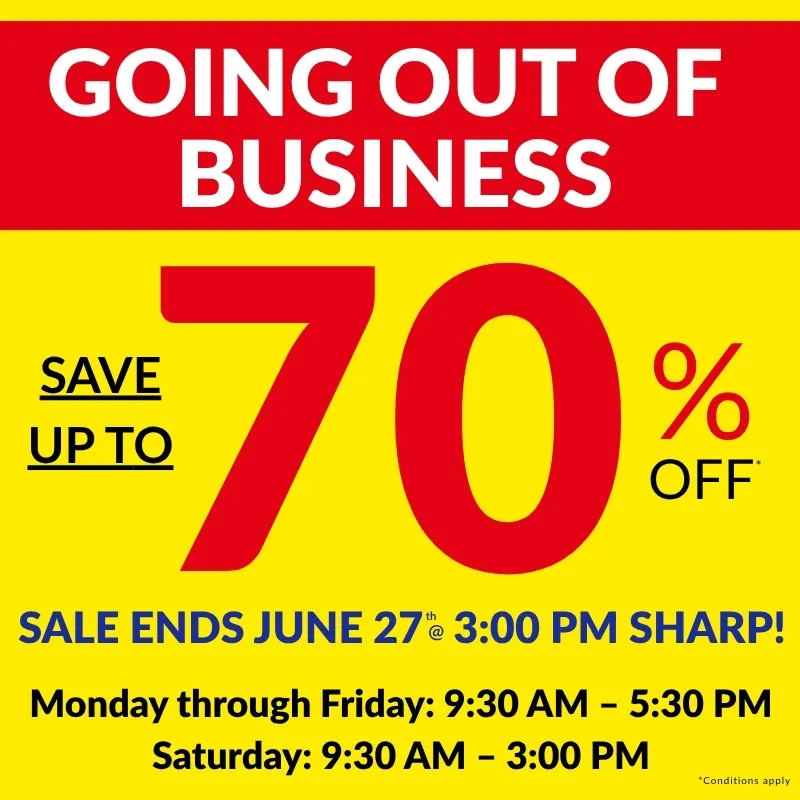 Gregory Jewelers Going Out of Business Sale Banner
